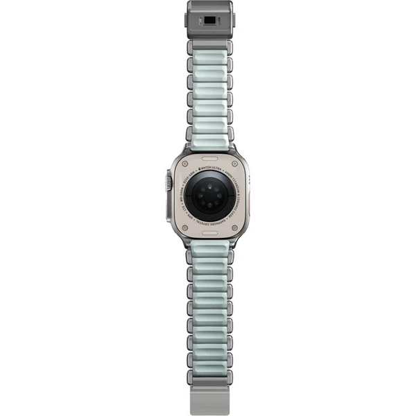 Nomad Stratos Band FKM řemínek Apple Watch 45/46/49mm Natural Titanium/Icy Blue - Řemínky - Obrázek 54f386a1f1454d81aaf700ada6acf752