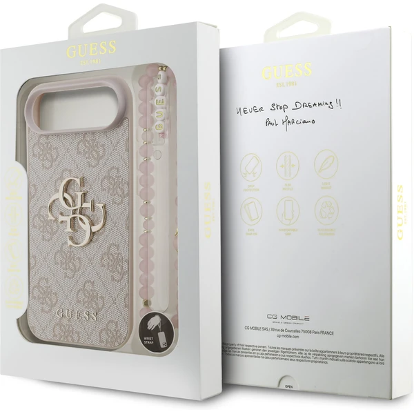 Guess PU 4G Metal Logo Strap kryt iPhone Air růžový - Pouzdra - Obrázek 5517eea4bfaa445383d426e0e644ea1c
