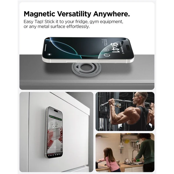 Spigen Dual Pop MagSafe Holder držák na telefon šedý - Držáky - Obrázek 5528c714de584352898e5eaca013d2b2