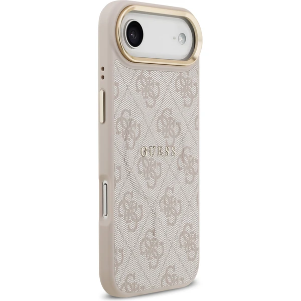 Guess PU Leather 4G Gold Frame MagSafe kryt iPhone Air růžový - Pouzdra - Obrázek 552d21d81c7745c99cb7201342365cba