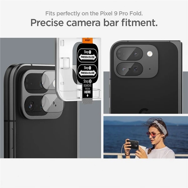 Spigen Glass tR EZ Fit Optik 2 Pack tvrzené sklo na fotoaparát Google Pixel 9 Pro Fold čiré - Ochranné folie a skla - Obrázek 5530ade386b942819821492125cb3d07