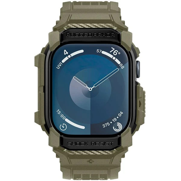Spigen Rugged Armor Pro řemínek s pouzdrem Apple Watch 10/11 (46mm) zelený - Řemínky - Obrázek 5533ec0ee7904f0c84b12d7eb209b520