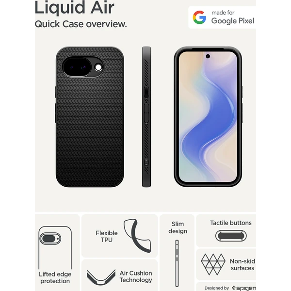 Spigen Liquid Air kryt Google Pixel 10a matte black - Pouzdra - Obrázek 5541def408b24458a9fd159790a2cdf9