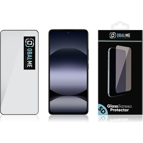OBAL:ME 5D tvrzené sklo Xiaomi Redmi Note 14 4G/5G/14S/Poco M7 Pro 5G černé - Ochranné folie a skla - Obrázek 5543d2e920a14b0893e8d32b740881f8