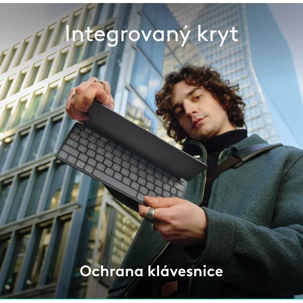 Logitech Keys to go 2 bezdrátová US klávesnice grafitová - Klávesnice - Obrázek 5545000J01