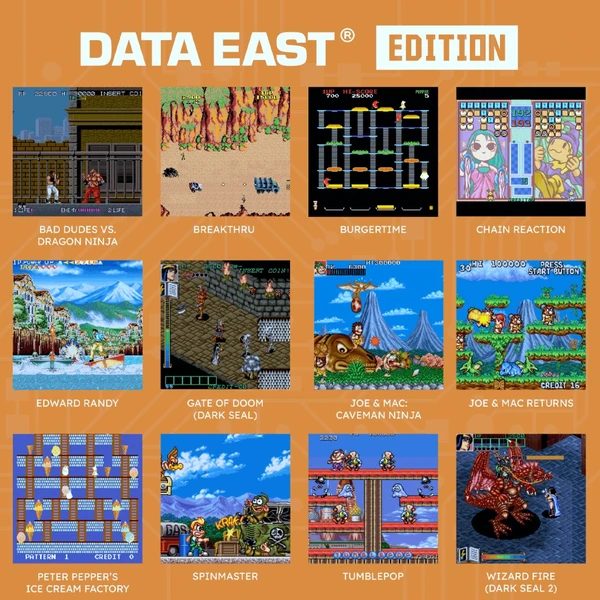 HyperMegaTech Super Pocket retro konzole Data East Edition - Retro konzole - Obrázek 55EE000P01