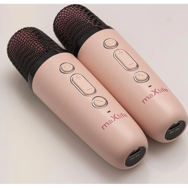 Maxlife MXKS-200 Bluetooth karaoke set růžový - Reproduktory - Obrázek 55ER000K01