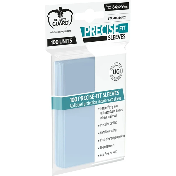 Ultimate Guard Precise-Fit Sleeves obaly na karty 100ks čiré (64 x 89 mm) - Obaly na karty - Obrázek 55YB000N01