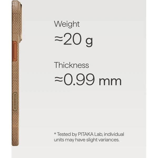 Pitaka Ultra-Slim Case MagSafe kryt iPhone 17 Pro Golden Glint - Pouzdra - Obrázek 55a99ae5919940a1b710a3202a1a6807