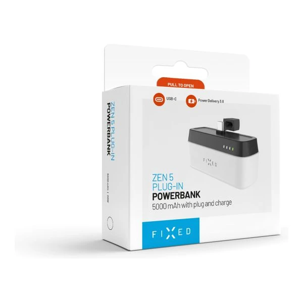 FIXED Zen 5 Plug-in powerbanka (PD) 20W, 5000 mAh bílá - Powerbanky - Obrázek 55ab19ca99644fbfb4ba199e94c4cbef