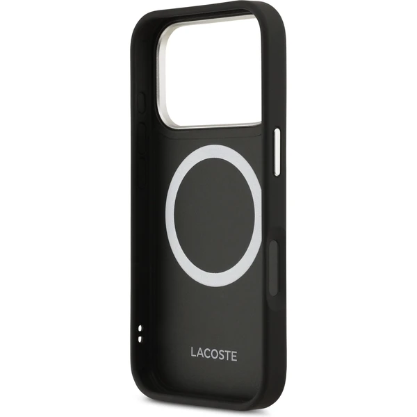 Lacoste PU Leather Champs Elysees MagSafe kryt iPhone 17 Pro černý - Pouzdra - Obrázek 55ba0a5a038243a289d505606b630216