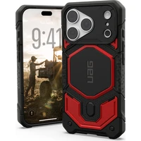 UAG Monarch Pro MagSafe kryt iPhone 18 Pro/17 Pro černý/červený - Pouzdra