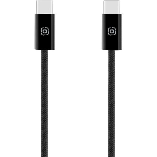 OBAL:ME Super Fast USB-C/USB-C Pletený kabel 100W 1m černý