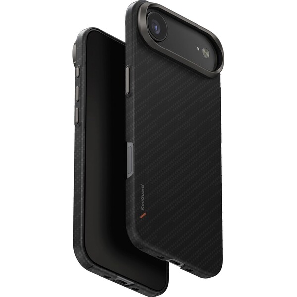 UNIQ Keva Edge MagClick MagSafe kryt iPhone Air Carbon Black