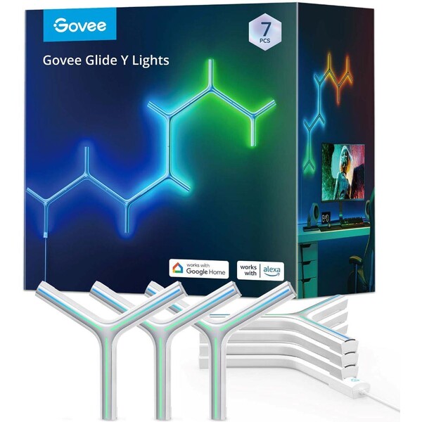 Govee Y Shape Light Panel (7 pack) Stříbrná