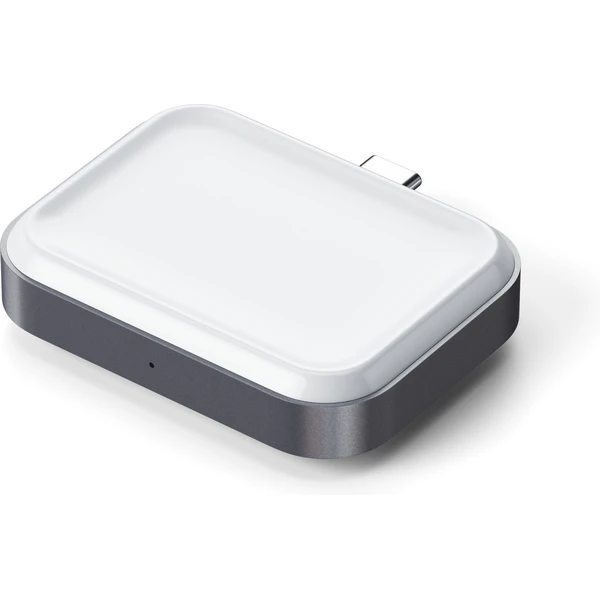 Satechi USB-C 2v1 bezdrátová nabíjecí stanice pro Apple Watch a Airpods stříbrná - Nabíječky - Obrázek 56MD000N01
