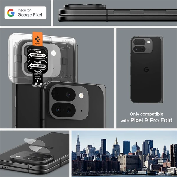 Spigen Glass tR EZ Fit Optik 2 Pack tvrzené sklo na fotoaparát Google Pixel 9 Pro Fold čiré - Ochranné folie a skla - Obrázek 56afdf43629e471fa775f4083f2d079a