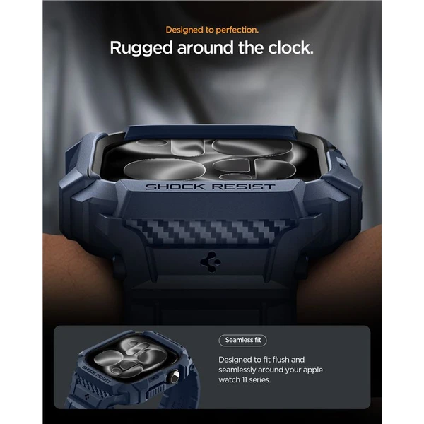Spigen Rugged Armor Pro 2 pouzdro Apple Watch 11 (42mm) navy blue - Pouzdra - Obrázek 56b66aee23a94c83bded973bd3af460e