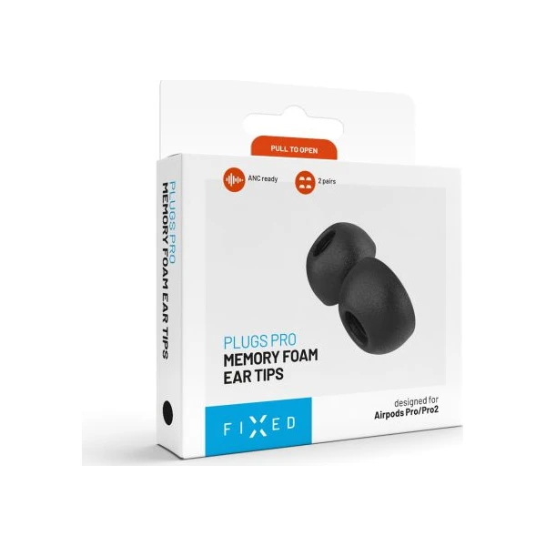 FIXED Plugs Pro 2 sady špuntů z paměťové pěny pro Apple Airpods Pro 3 (XXS) černá - Náhradní náušníky - Obrázek 56b7686c70b74564a4c68ce019ed37bd