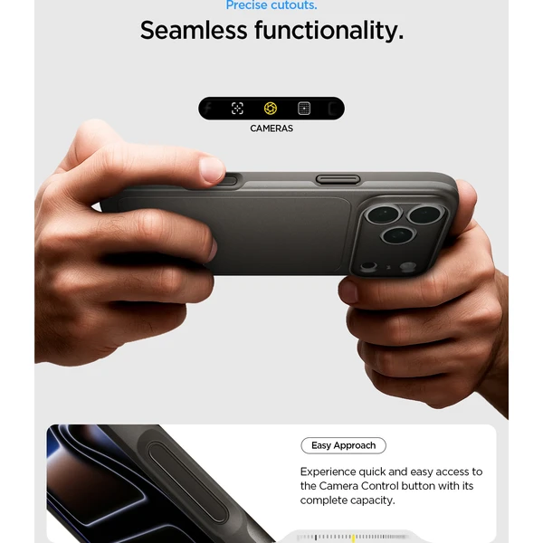 Spigen Thin Fit MagSafe kryt iPhone 18 Pro/17 Pro gunmetal - Pouzdra - Obrázek 56dfb4ce640e4568a30f073bf16c172b