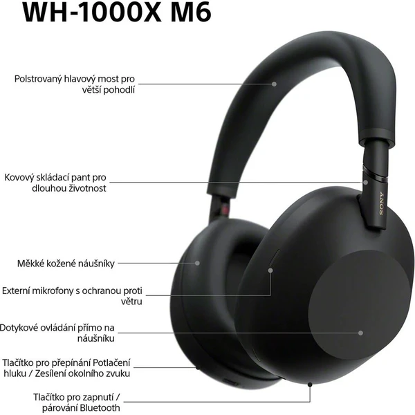 Sony WH-1000XM6 bezdrátová sluchátka černá (Další) - Sluchátka - Obrázek 56f371658fca46658dc7af83d019c999