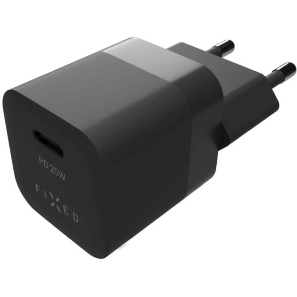 FIXED Mini nabíječka s USB-C výstupem a podporou PD 25W černá - Nabíječky - Obrázek 56f7326f469646a9adec2da47ad6a2a2