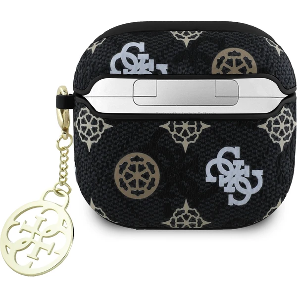 Guess PU 4G Peony Charm pouzdro AirPods 4 černé - Pouzdra - Obrázek 56fc6c76eaf3436fa4980f2054f06f80