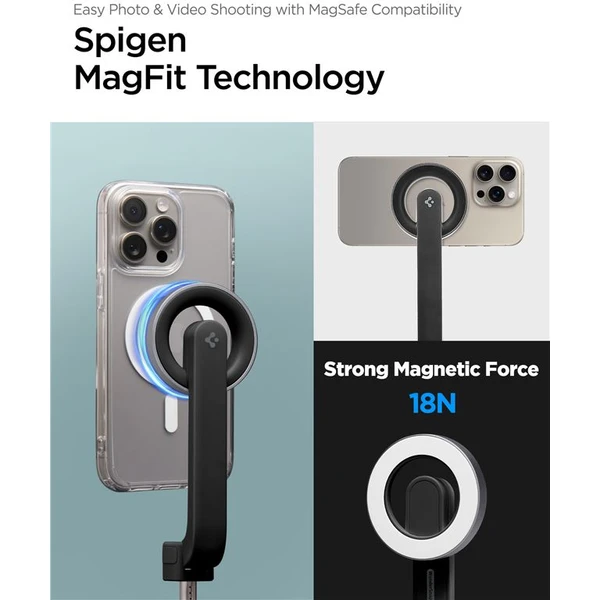 Spigen MagSafe Tripod Selfie Stick černá - Držáky - Obrázek 5730b67460a44fd48f1482de7eaacbef