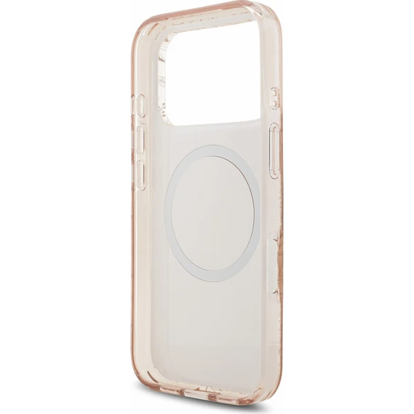 Guess IML Flowers Allover Strap MagSafe kryt iPhone 18 Pro růžový - Pouzdra - Obrázek 573b3e986ac34adfa156c251c0269677