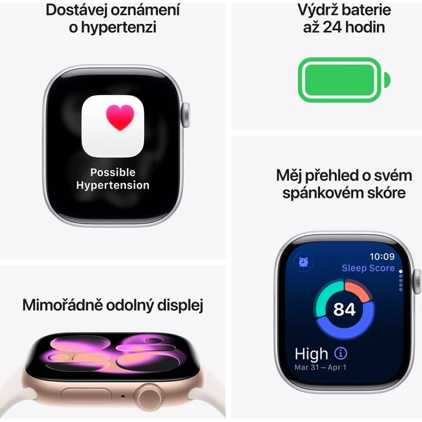 Apple Watch Series 11 (42mm) Klavírně černý hliník s černým sportovním řemínkem S/M (Další) - Chytré hodinky - Obrázek 574de013e02a4c9d856785d6a58cb18b