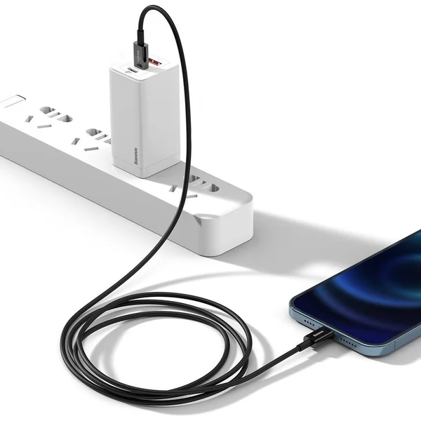 Baseus Superior USB-C/Lightning napájecí kabel 20W 1m černý - Kabely a redukce - Obrázek 576E300401