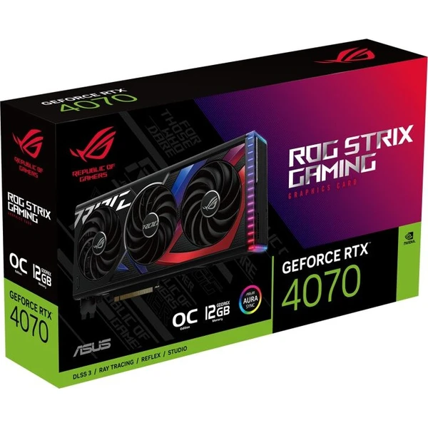 ASUS ROG Strix GeForce RTX™ 4070 SUPER 12GB GDDR6X OC Edition DLSS 3 - Grafické karty - Obrázek 577580429865456aab0179de75f4b253