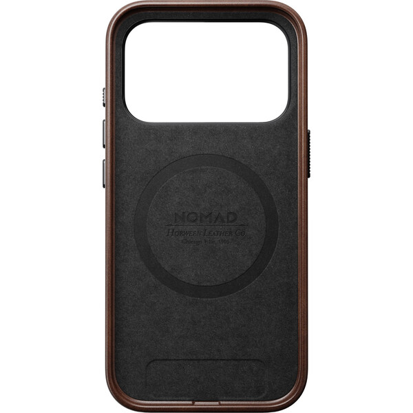 Nomad Traditional Leather (Horween) MagSafe kožený kryt iPhone 18 Pro Rustic Brown - Pouzdra - Obrázek 5784c7d7940945efa34393b76fd61f8a