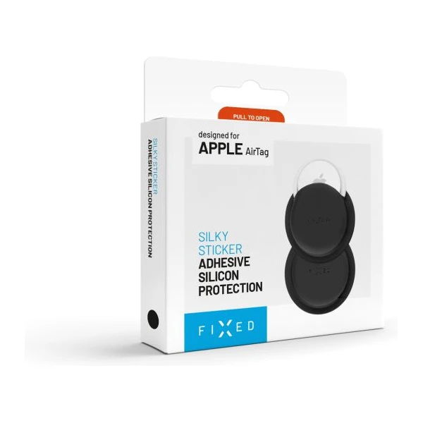 FIXED Silky Sticker silikonové nalepovací pouzdro pro Apple AirTag (2 ks) černé - Pouzdra - Obrázek 578bb3900d5a47218e58c6fe8a2291d1