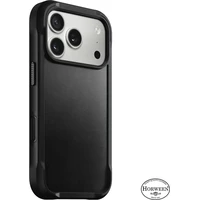 Nomad Rugged Leather Case (Horween) MagSafe kožený kryt iPhone 17 Pro Black - Pouzdra
