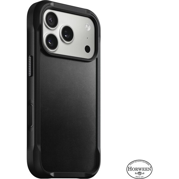 Nomad Rugged Leather Case (Horween) MagSafe kožený kryt iPhone 17 Pro Black