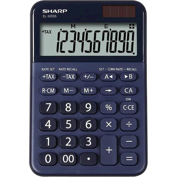 Stolní kalkulačka Sharp ELM335BBL - 10-míst, modrá