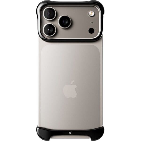 Arc Pulse titanový ochranný rám iPhone 17 Pro Max onyxově černý