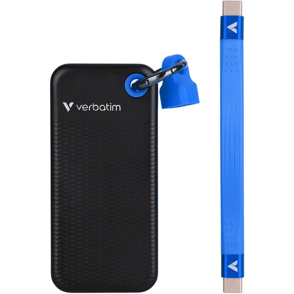 Verbatim Pocket SSD 1TB USB-C černá/modrá - SSD disky - Obrázek 57JD000P01