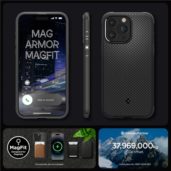 Spigen Mag Armor MagFit kryt iPhone 15 Pro matně černý - Pouzdra - Obrázek 57W8000601