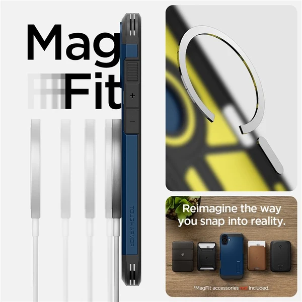 Spigen Tough Armor MagSafe kryt iPhone 16 navy blue - Pouzdra - Obrázek 57b588ba0be14434bc0012ff5e4ff06f