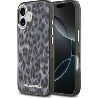 Karl Lagerfeld IML Leopard MagSafe kryt iPhone 17 šedý - Pouzdra