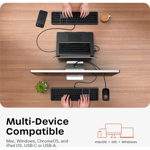 Satechi Slim CLX3 Wired Combo klávesnice a myš (US English) vesmírně černá - Klávesnicové sety - Obrázek 57cdf6e1d42e42e0850e51a1d3d3eeba