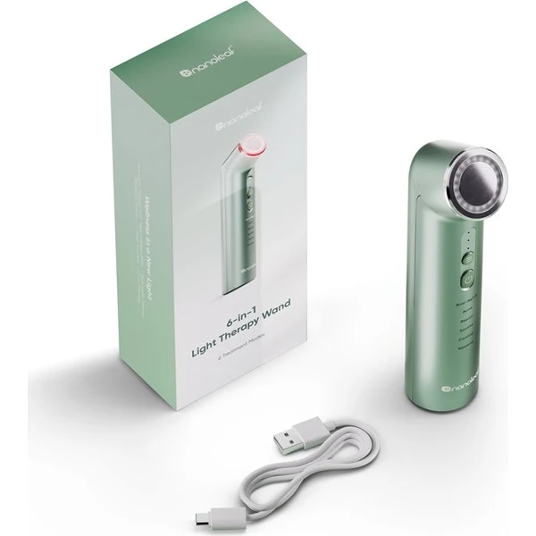 Nanoleaf 6v1 Light Therapy Wand světelná terapeutická hůlka zelená - Čističe pleti - Obrázek 57e558670d9945bd9abf81dc9a0d5a32