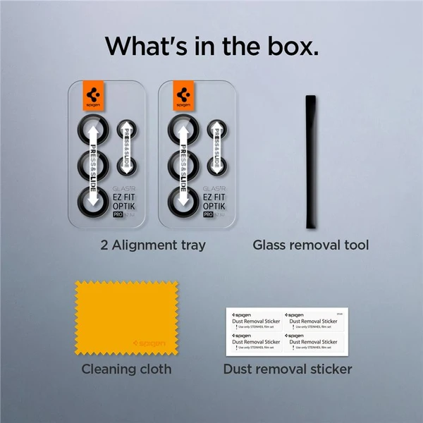 Spigen Glass EZ Fit Optik Pro 2 Pack sada skel Samsung Galaxy S23/S23+/S24 - Ochranné folie a skla - Obrázek 5821000J01