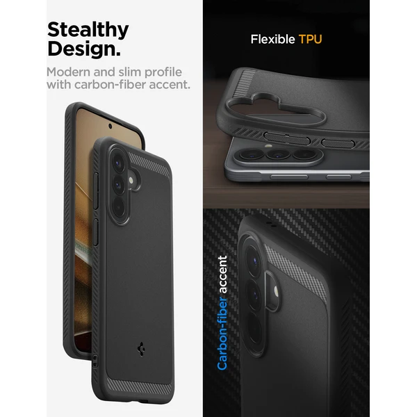 Spigen Rugged Armor kryt Samsung Galaxy A57 5G matte black - Pouzdra - Obrázek 583abb3d35854879b892fa5944287bb6