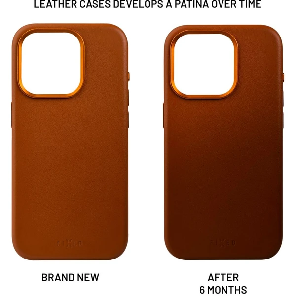 FIXED MagLeather kožený kryt s MagSafe Apple iPhone 16 Pro Max hnědý - Pouzdra - Obrázek 583f116155e24285aa450b0efb3418f2