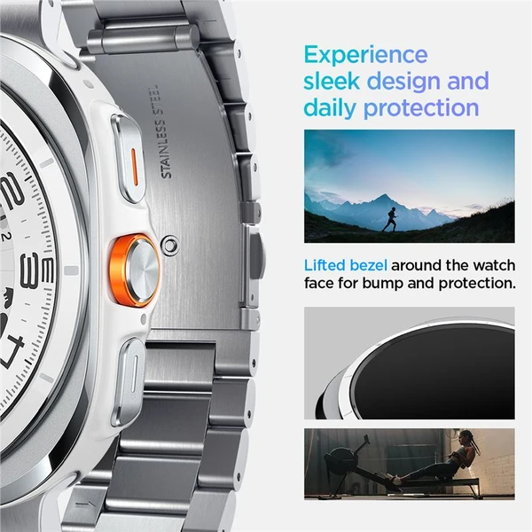 Spigen Modern Fit 316L řemínek Samsung Galaxy Watch Ultra stříbrný - Řemínky - Obrázek 5859cd9989444497882bf1bbe2b6c2cb