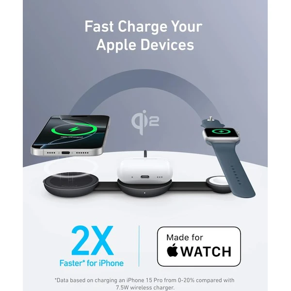 Anker MagGo B25M8 3v1 MagSafe nabíječka (15W) černá - Nabíječky - Obrázek 5861c89d95ee4e64b3f092d71161ba0b
