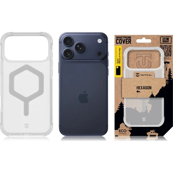 Tactical MagForce Hexagon kryt Apple iPhone 17 Pro Max bílý - Pouzdra - Obrázek 5862c8dd9a8643d59068f709621a5d06